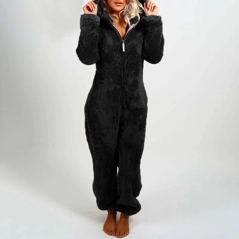 Faux Fur Jumpsuit