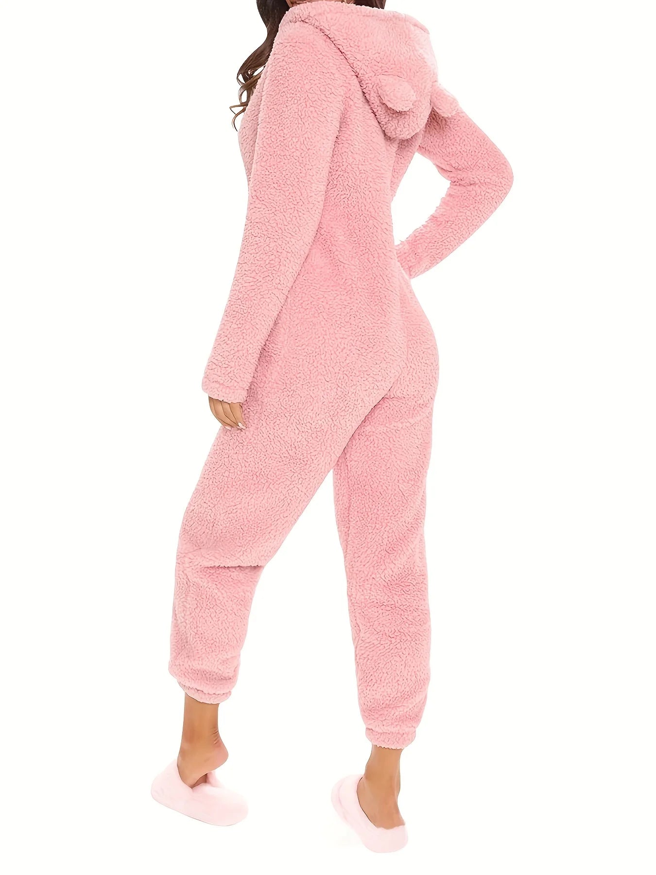 Plush Fleece Pajama Jumpsuit