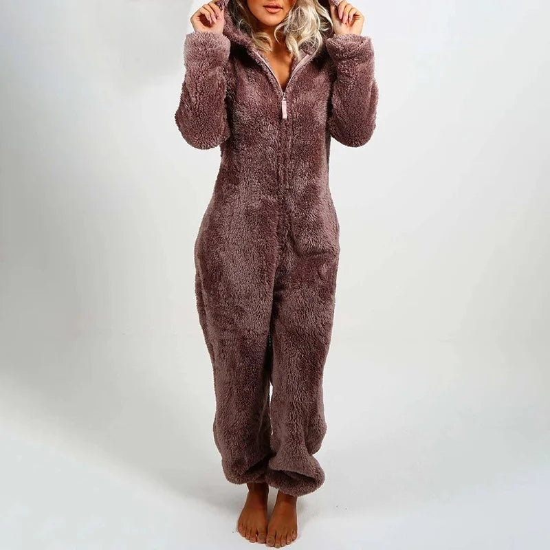 Faux Fur Jumpsuit